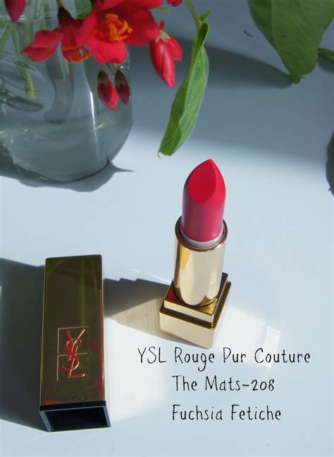 ysl lipstick fuchsia fetiche|YSL Fuchsia Fetiche (208) Rouge Pur Couture Mat Lipstick.